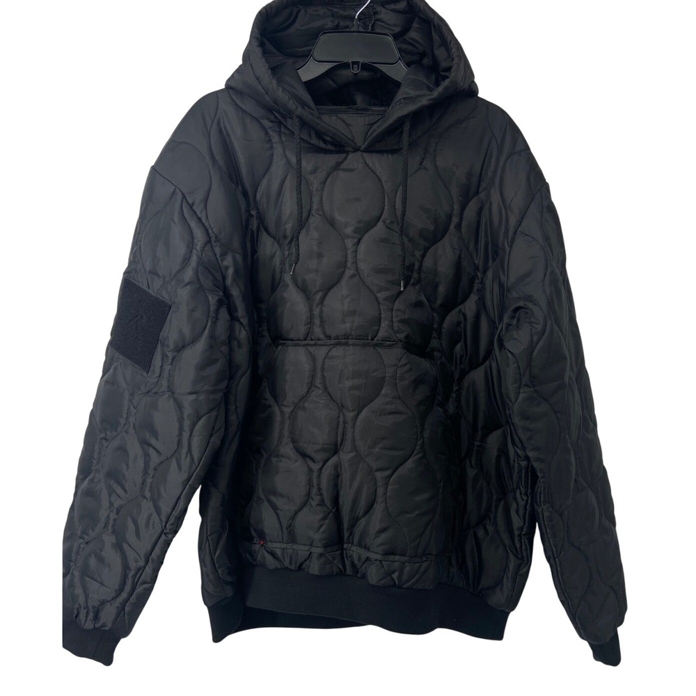 Rothco Woobie Sweatshirt Mens Large Black Tactical Quilted Pullover US Military